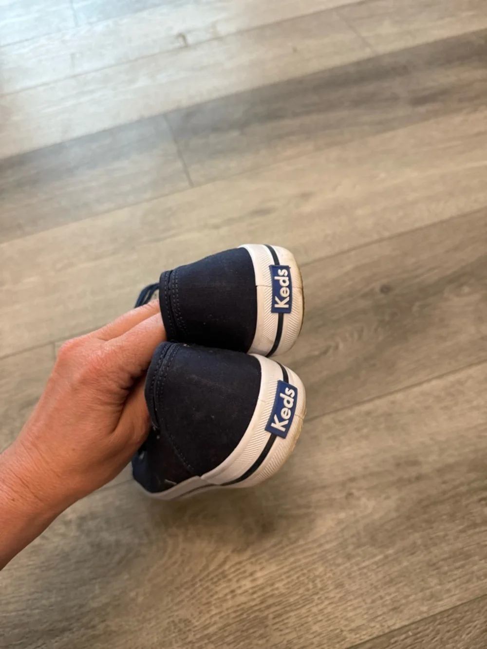 KEDS Navy Blue Sneakers with blue Laces. Size 9 - Picture 5 of 10